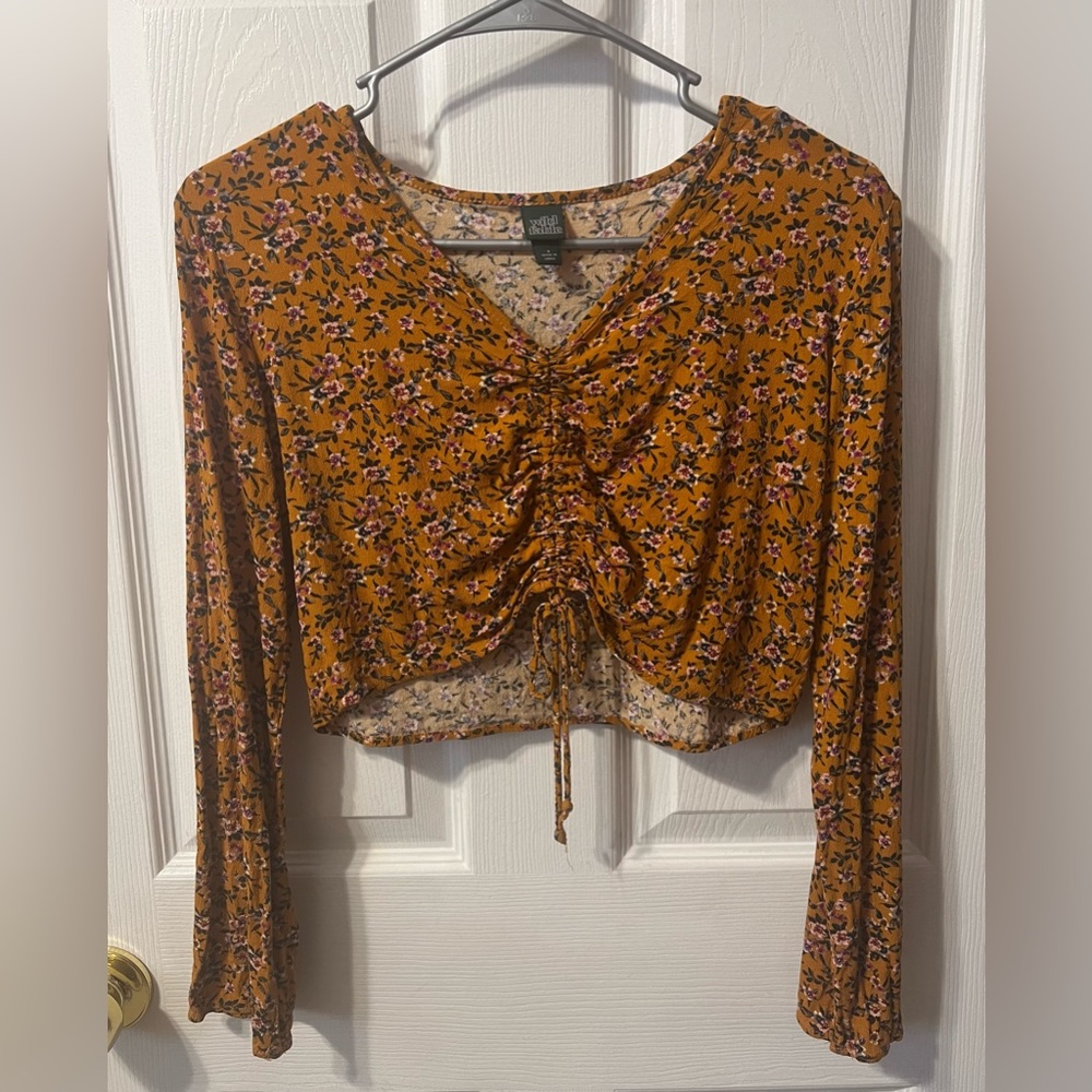 Wild Fable long sleeve floral shirt size small